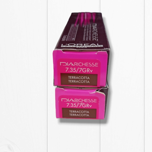 L'Oreal Professionnel DIARichesse 2 Tubes Ammonia-Free 7.35/7GRV Terracotta - Picture 2 of 16